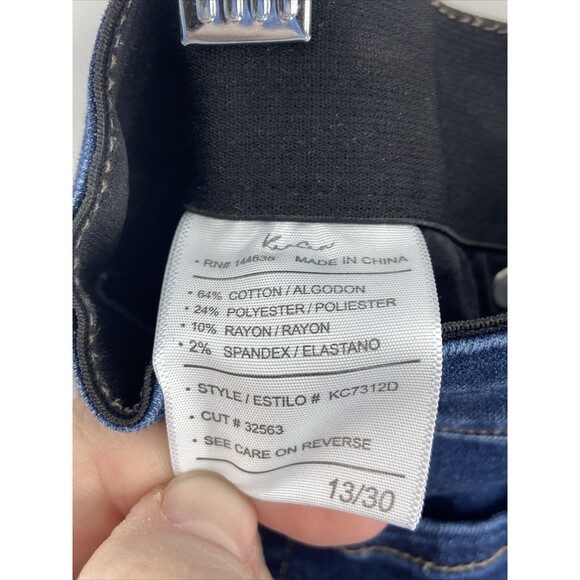 Kancan Jeans Womens 13/30 Nicole High Rise Super Skinny Dark Wash Denim - Picture 8 of 8